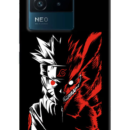 Naruto Two Face IQOO Neo 6 5G Hard Case Back Cover by Casekaro