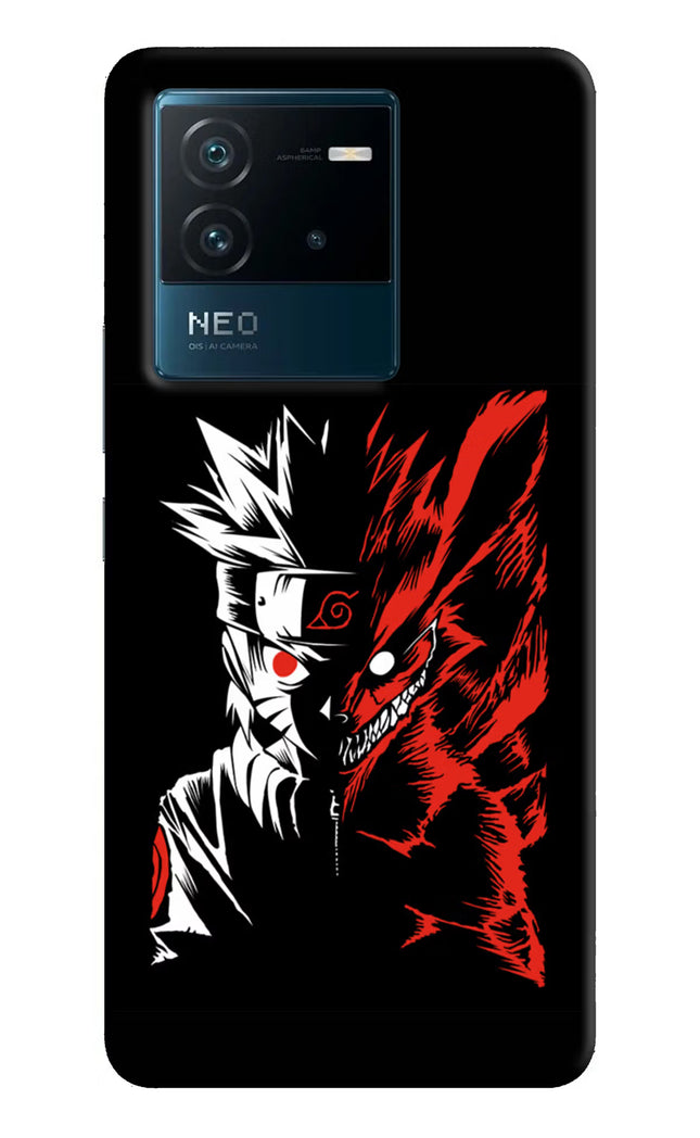 Naruto Two Face IQOO Neo 6 5G Hard Case Back Cover by Casekaro