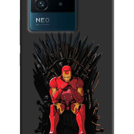 Ironman Throne IQOO Neo 6 5G Hard Case Back Cover by Casekaro