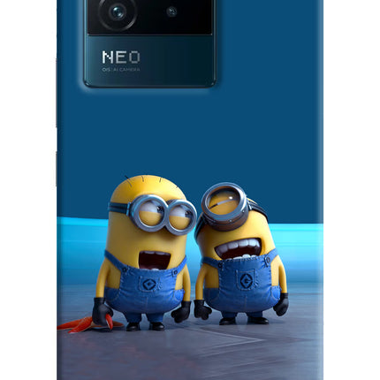 Minion Laughing IQOO Neo 6 5G Hard Case Back Cover by Casekaro