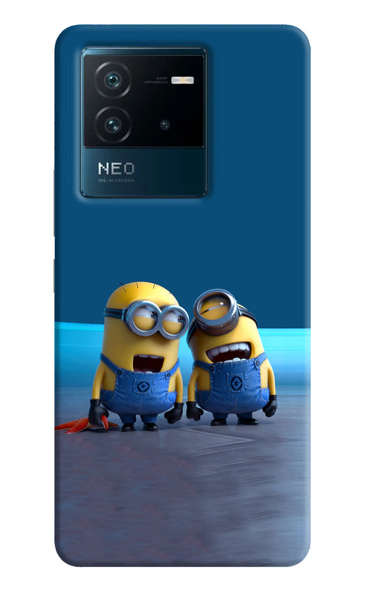 Minion Laughing IQOO Neo 6 5G Hard Case Back Cover by Casekaro