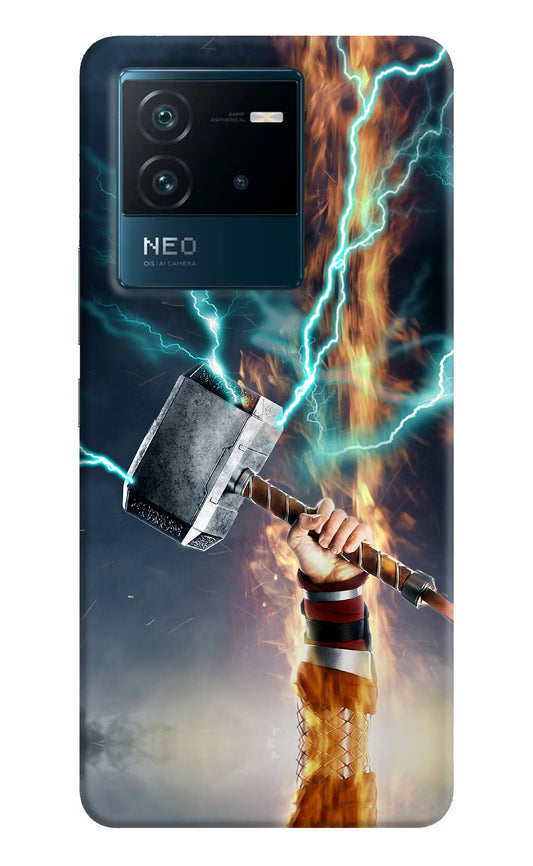 Thor Hammer Mjolnir IQOO Neo 6 5G Hard Case Back Cover by Casekaro