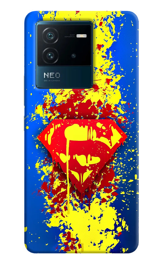 Superman logo IQOO Neo 6 5G Hard Case Back Cover by Casekaro
