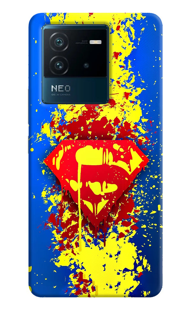 Superman logo IQOO Neo 6 5G Hard Case Back Cover by Casekaro