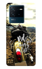 Ride More Worry Less IQOO Neo 6 5G Hard Case Back Cover by Casekaro
