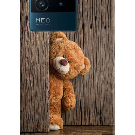 Teddy Wooden IQOO Neo 6 5G Hard Case Back Cover by Casekaro