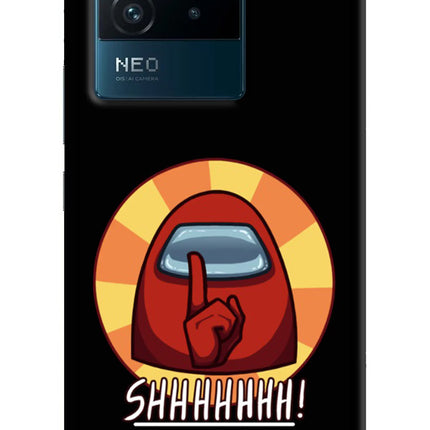 Among Us Shhh! IQOO Neo 6 5G Hard Case Back Cover by Casekaro