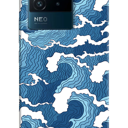 Blue Waves IQOO Neo 6 5G Hard Case Back Cover by Casekaro