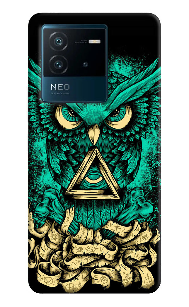 Green Owl IQOO Neo 6 5G Hard Case Back Cover by Casekaro