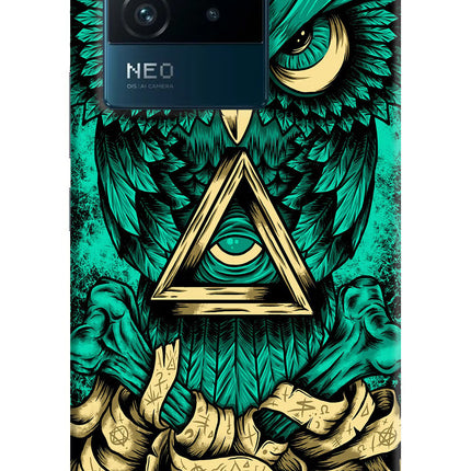 Green Owl IQOO Neo 6 5G Hard Case Back Cover by Casekaro