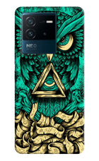 Green Owl IQOO Neo 6 5G Hard Case Back Cover by Casekaro