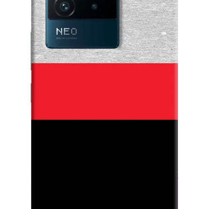 Tri Color Pattern IQOO Neo 6 5G Hard Case Back Cover by Casekaro