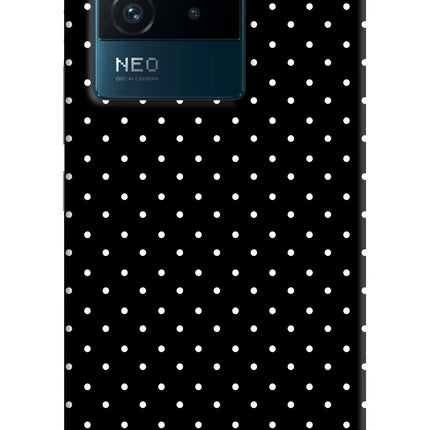 White Dots IQOO Neo 6 5G Hard Case Back Cover by Casekaro