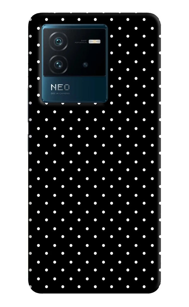 White Dots IQOO Neo 6 5G Hard Case Back Cover by Casekaro