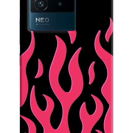 Fire Flames IQOO Neo 6 5G Hard Case Back Cover by Casekaro