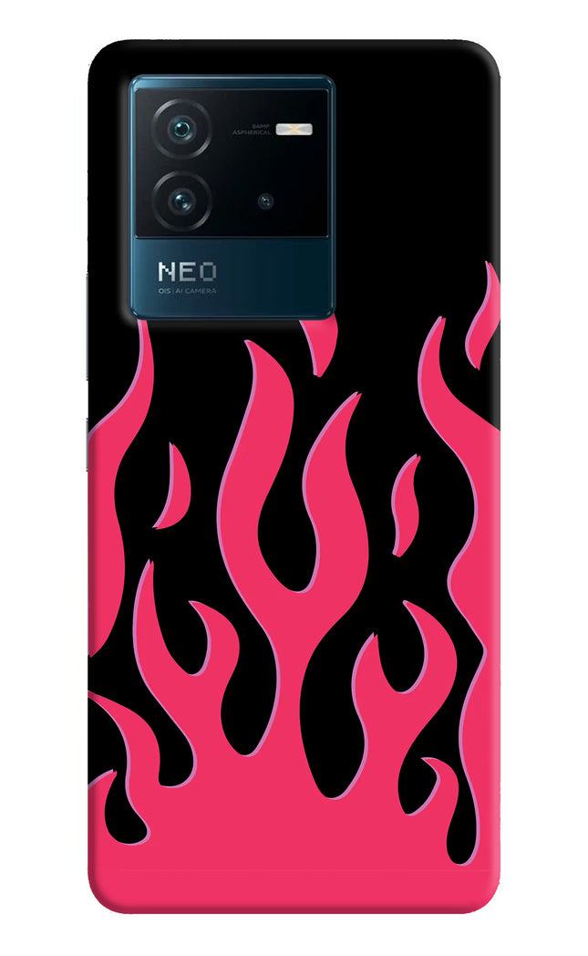 Fire Flames IQOO Neo 6 5G Hard Case Back Cover by Casekaro