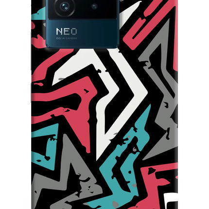 Geometric Graffiti IQOO Neo 6 5G Hard Case Back Cover by Casekaro