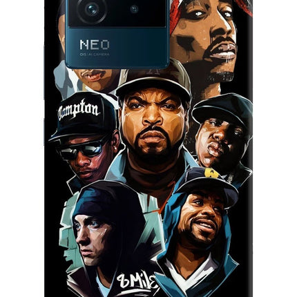 Rappers IQOO Neo 6 5G Hard Case Back Cover by Casekaro