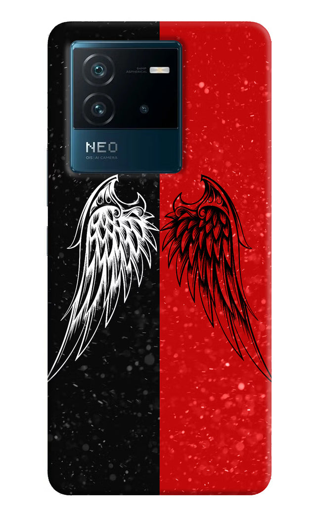 Wings IQOO Neo 6 5G Hard Case Back Cover by Casekaro