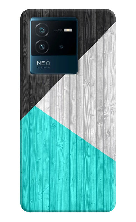 Wooden Abstract IQOO Neo 6 5G Hard Case Back Cover by Casekaro