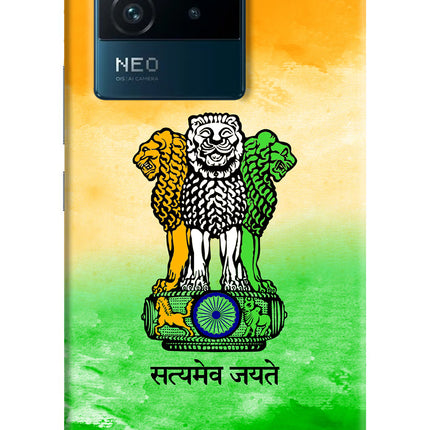 Satyamev Jayate Flag IQOO Neo 6 5G Hard Case Back Cover by Casekaro