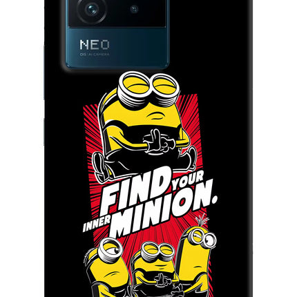 Find your inner Minion IQOO Neo 6 5G Hard Case Back Cover by Casekaro