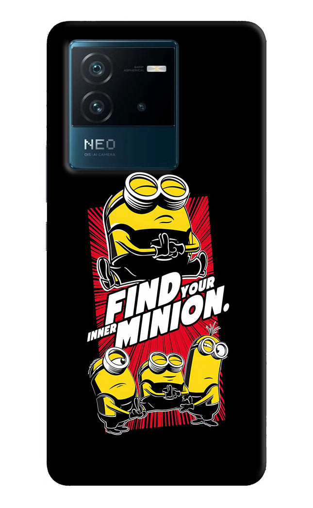 Find your inner Minion IQOO Neo 6 5G Hard Case Back Cover by Casekaro