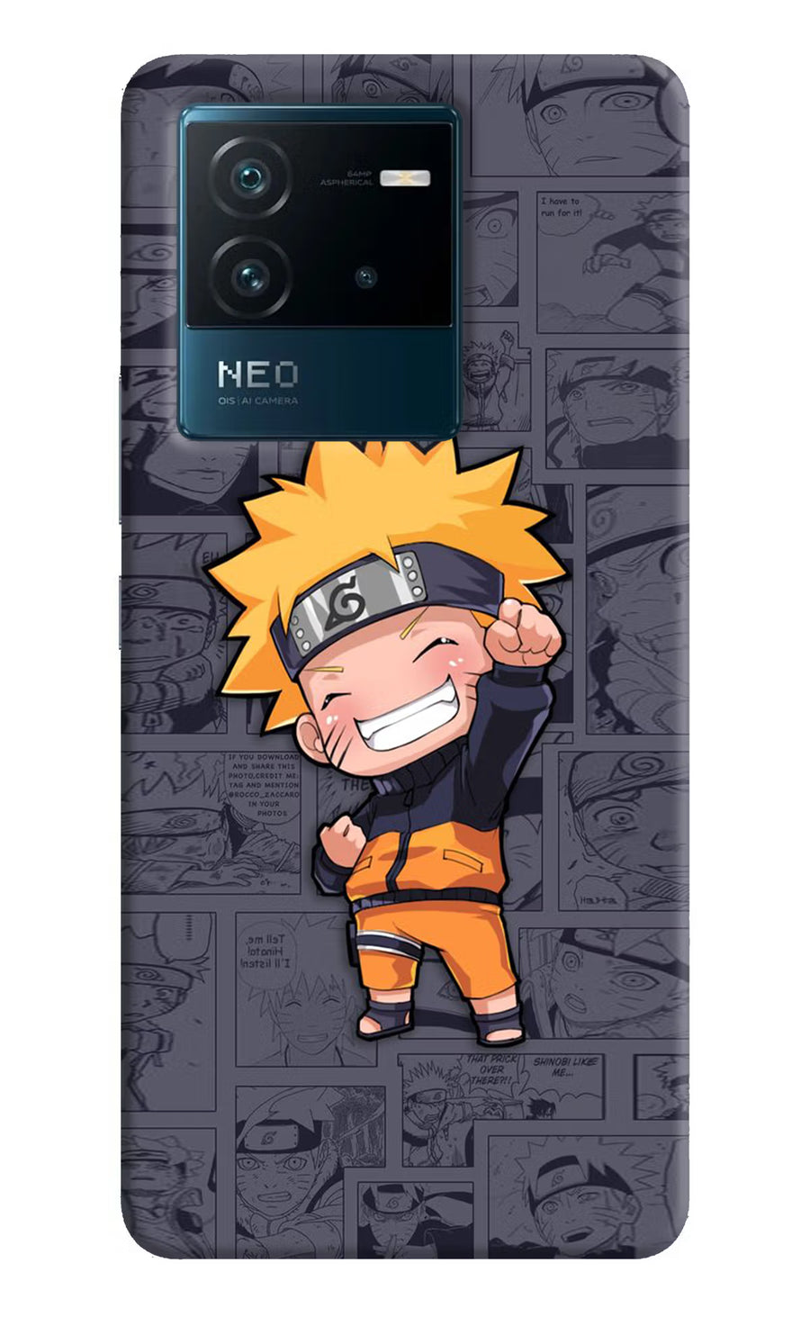 Chota Naruto IQOO Neo 6 5G Back Cover, Hard case