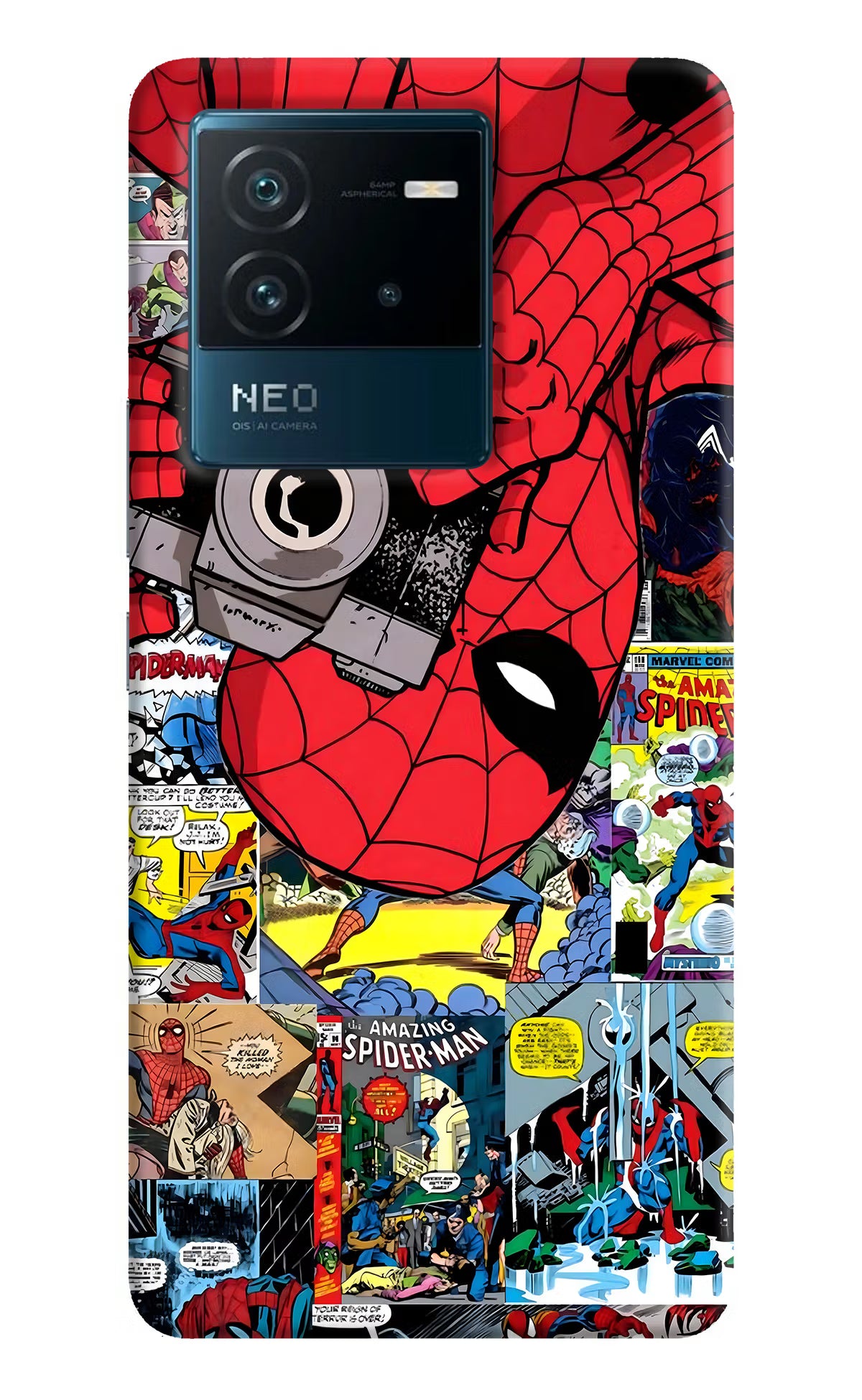 Spider Man IQOO Neo 6 5G Hard Case Back Cover by Casekaro