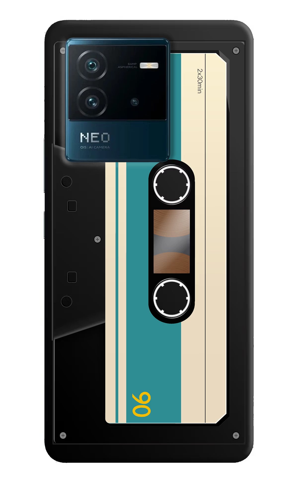 Cassette IQOO Neo 6 5G Hard Case Back Cover by Casekaro