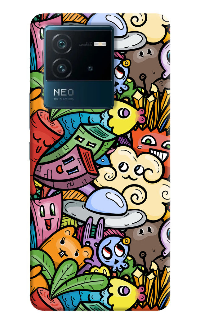 Veggie Doodle IQOO Neo 6 5G Hard Case Back Cover by Casekaro
