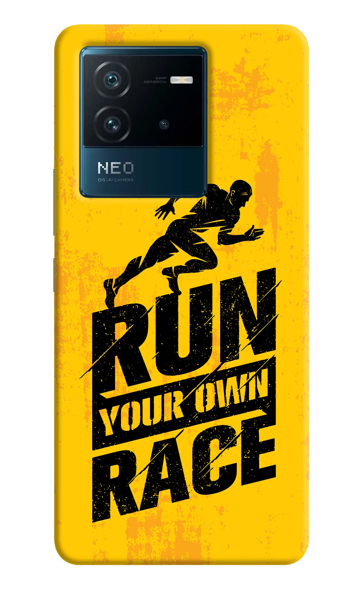 Run Your Own Race IQOO Neo 6 5G Hard Case Back Cover by Casekaro