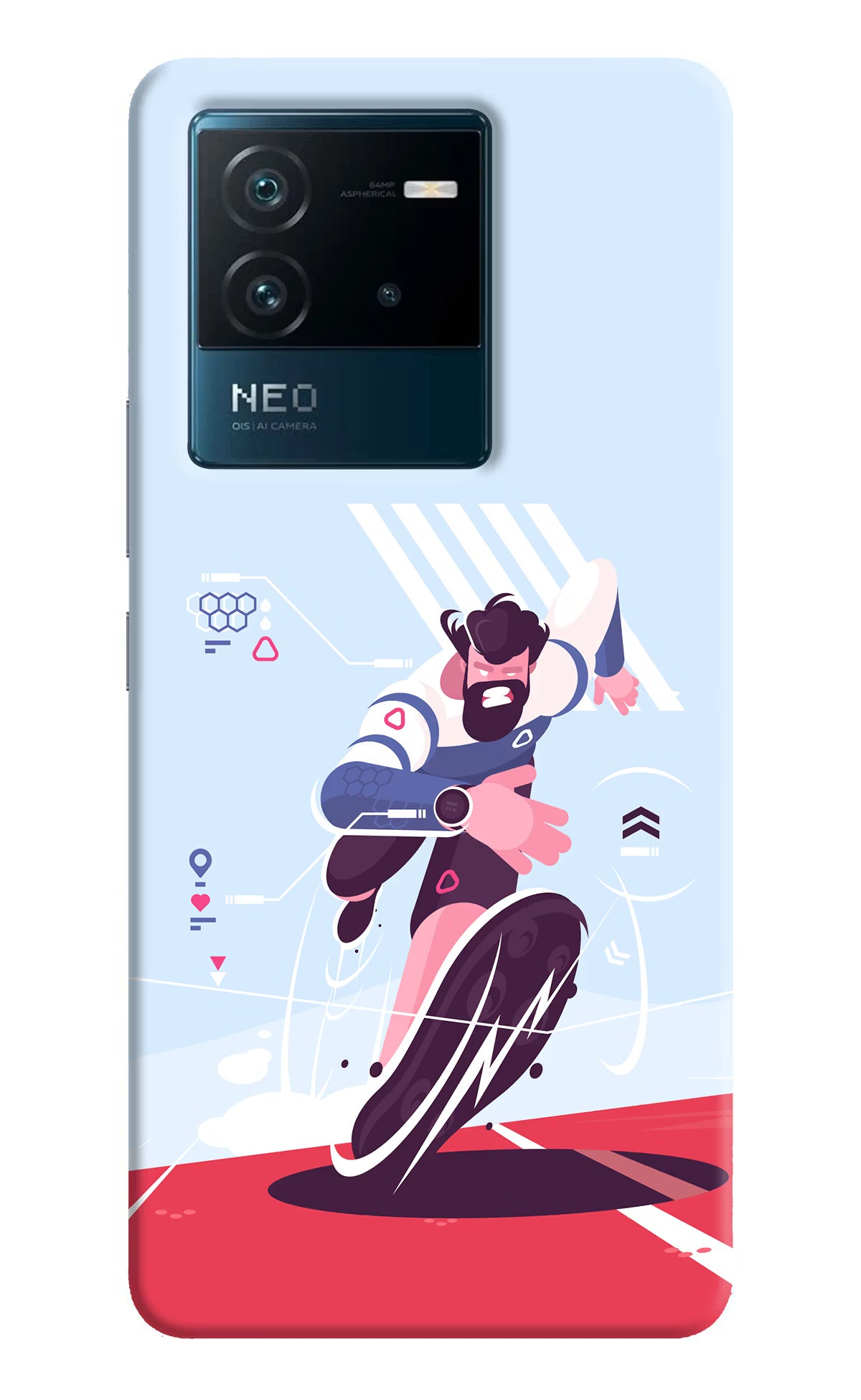 Run Pro IQOO Neo 6 5G Hard Case Back Cover by Casekaro