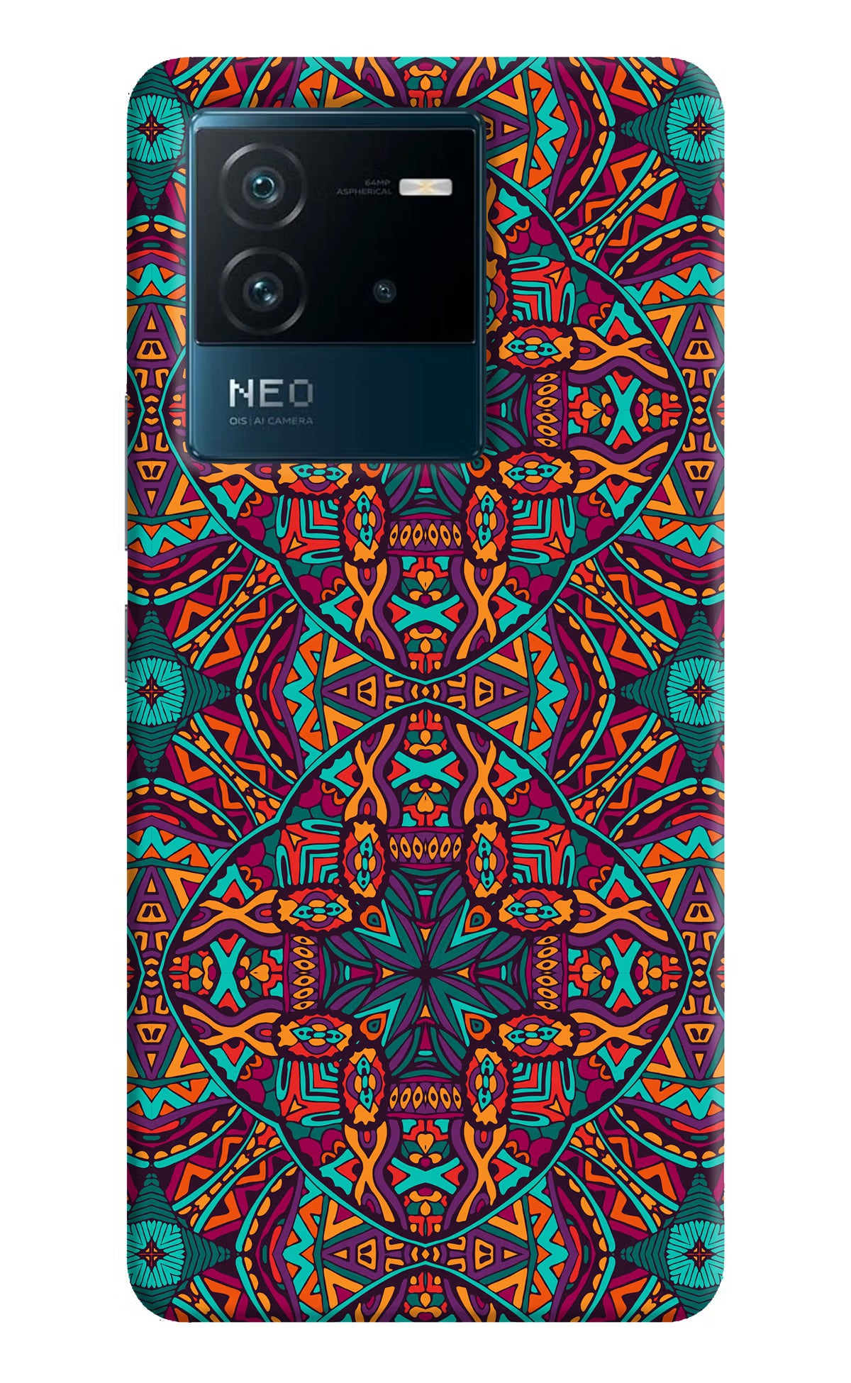 Colour Mandala IQOO Neo 6 5G Hard Case Back Cover by Casekaro