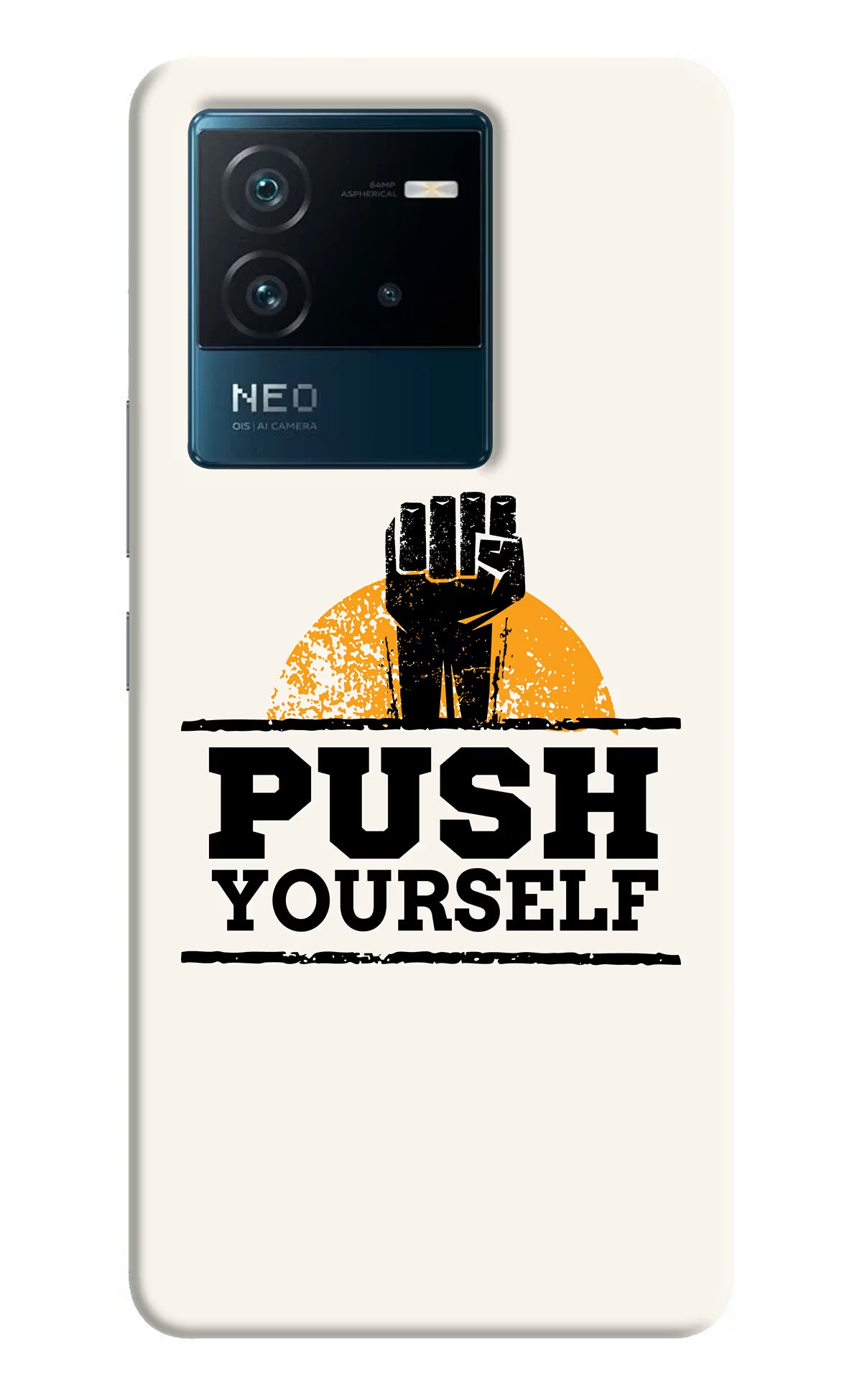Push Yourself IQOO Neo 6 5G Hard Case Back Cover by Casekaro