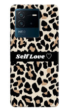 Leopard Print Self Love IQOO Neo 6 5G Hard Case Back Cover by Casekaro