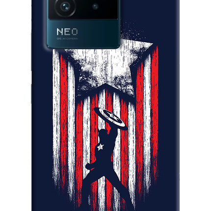 Captain America Marvel Art IQOO Neo 6 5G Hard Case Back Cover by Casekaro