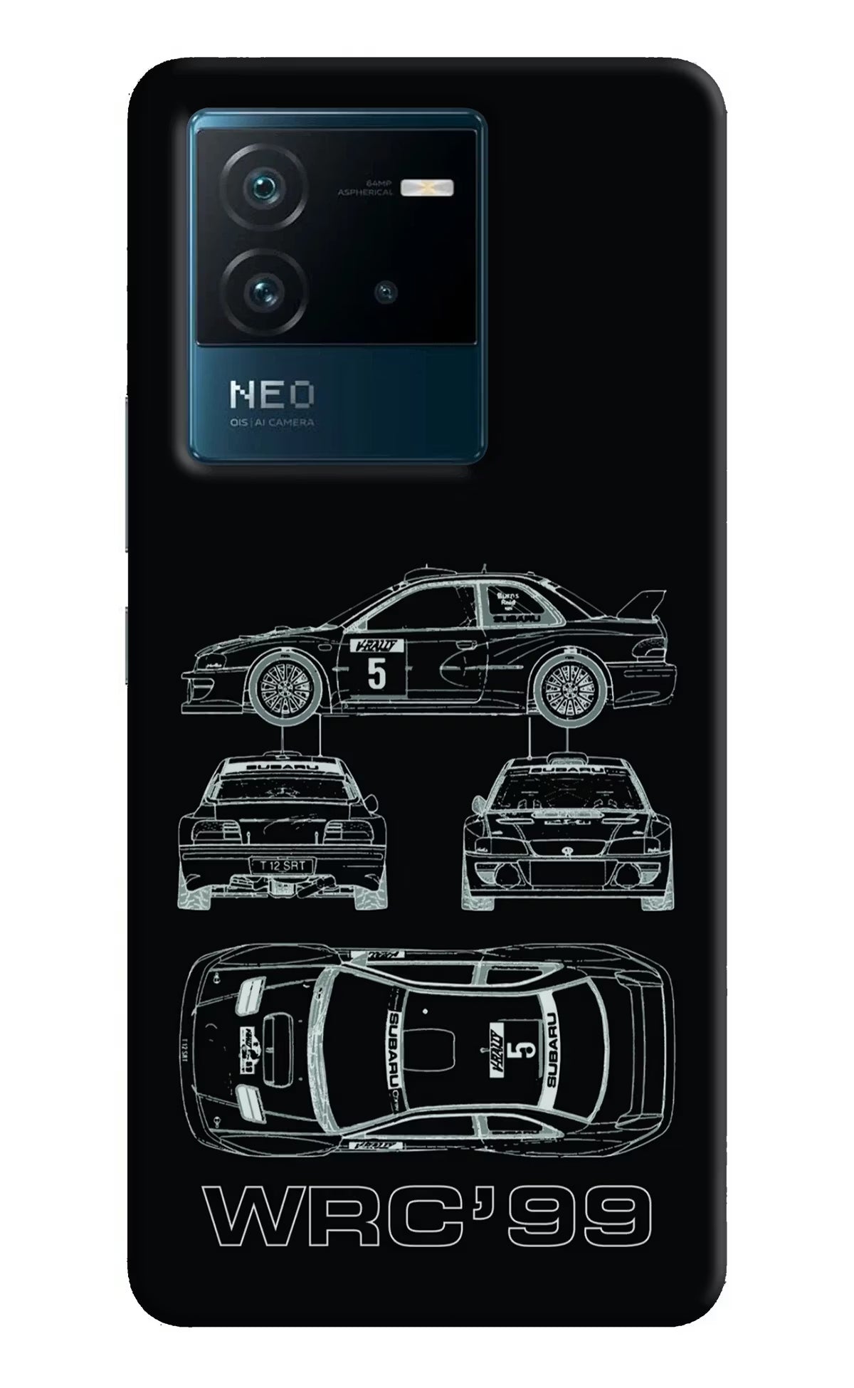 WRC'99 IQOO Neo 6 5G Hard Case Back Cover by Casekaro