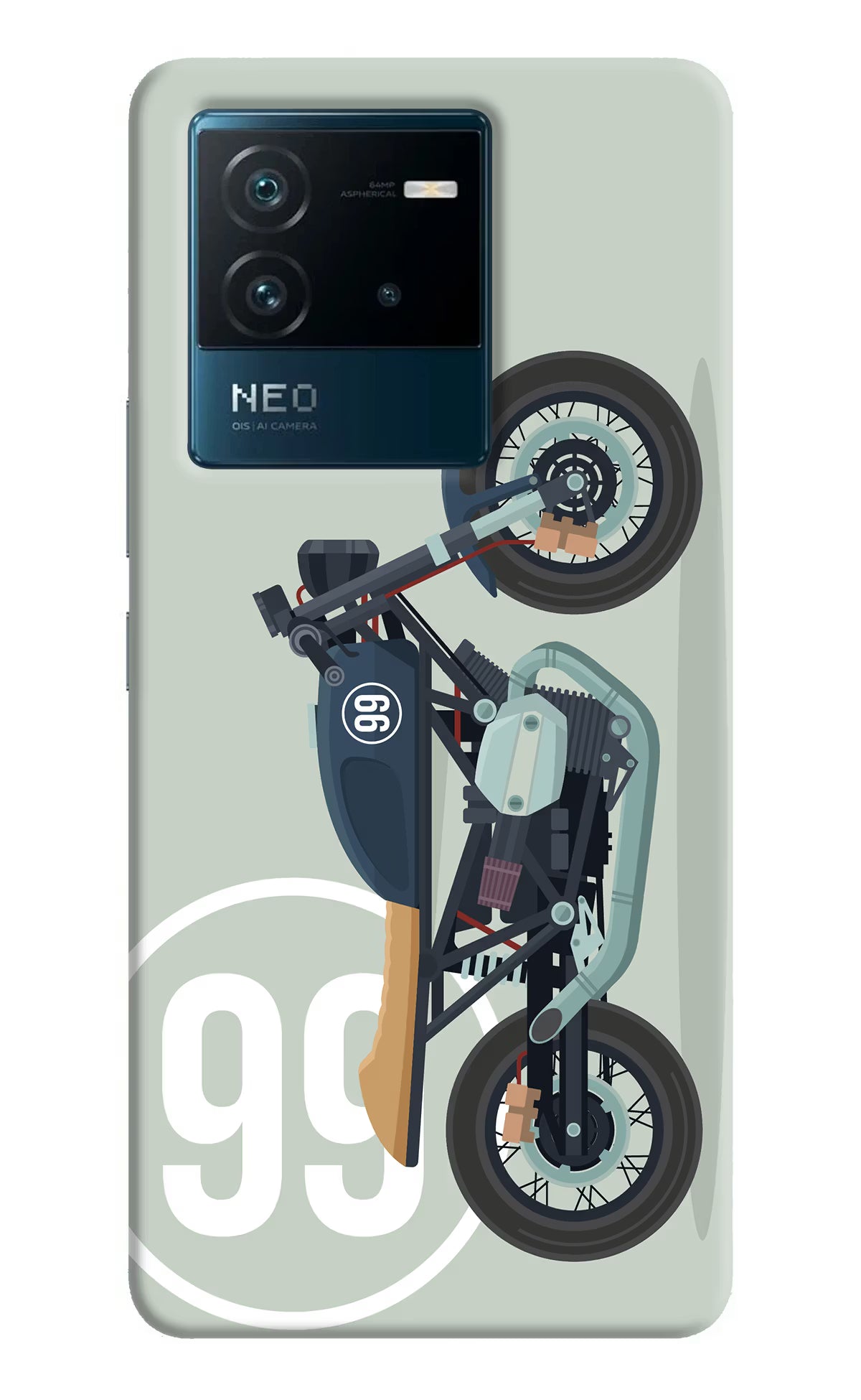 Classic Cafe Racer 99 IQOO Neo 6 5G Hard Case Back Cover by Casekaro