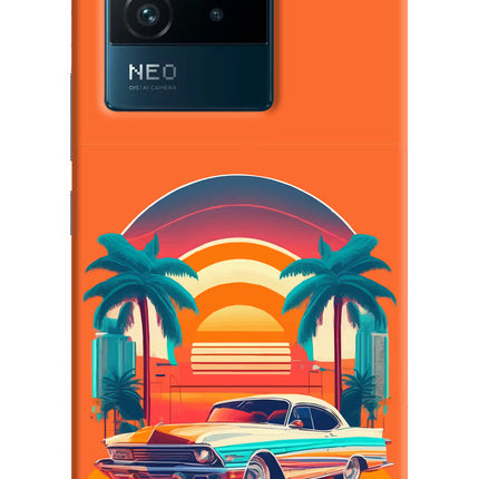 Palm Drive 80s IQOO Neo 6 5G Hard Case Back Cover by Casekaro