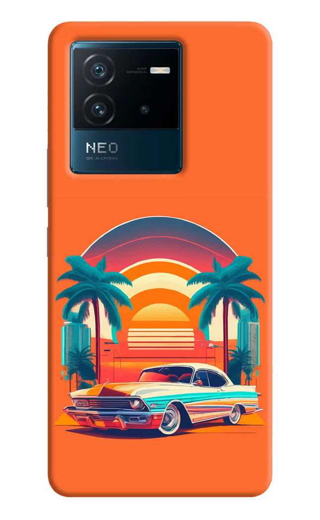 Palm Drive 80s IQOO Neo 6 5G Hard Case Back Cover by Casekaro