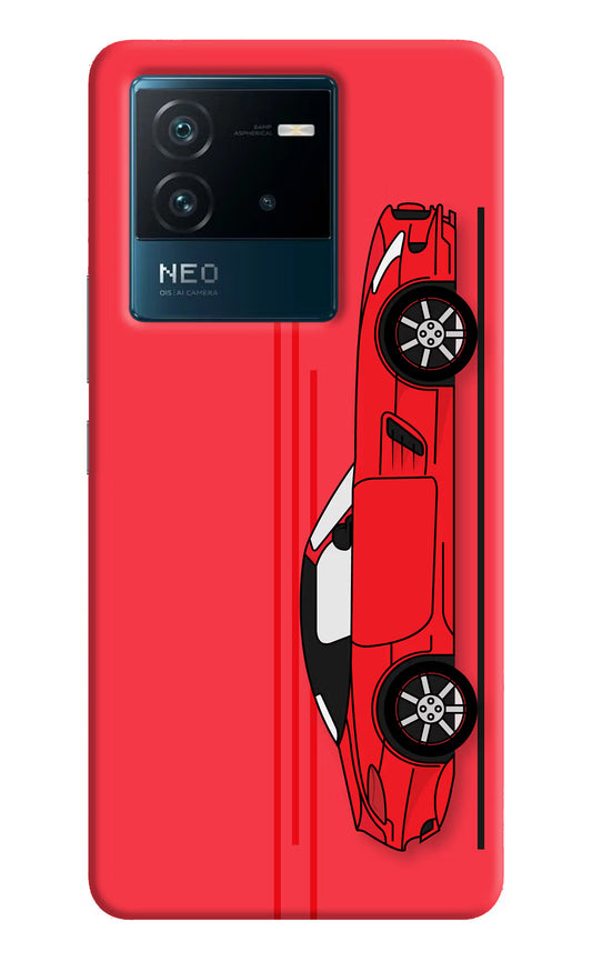 Red Velocity IQOO Neo 6 5G Hard Case Back Cover by Casekaro