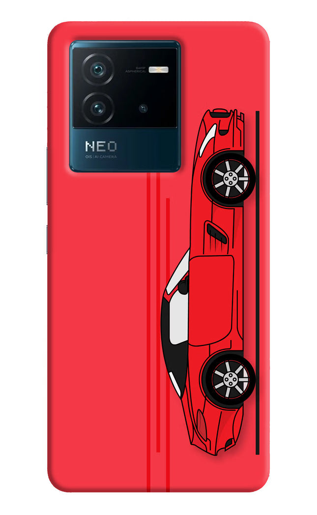 Red Velocity IQOO Neo 6 5G Hard Case Back Cover by Casekaro