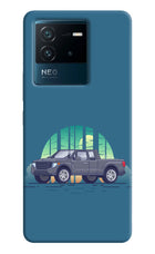 Retro Garage Vibe IQOO Neo 6 5G Hard Case Back Cover by Casekaro