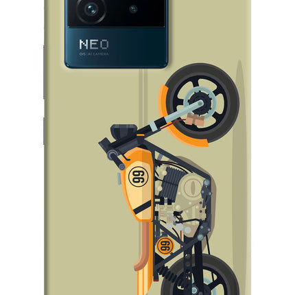 Vertical Speedster IQOO Neo 6 5G Hard Case Back Cover by Casekaro