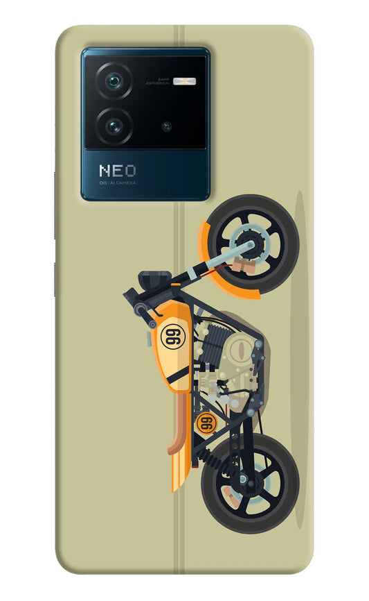 Vertical Speedster IQOO Neo 6 5G Hard Case Back Cover by Casekaro