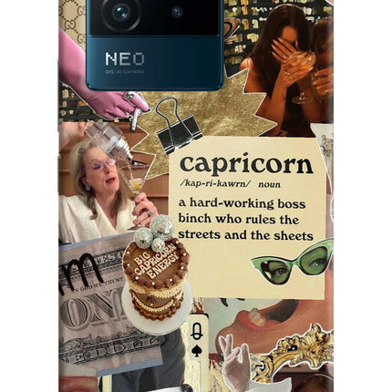 Capricorn Zodiac IQOO Neo 6 5G Hard Case Back Cover by Casekaro