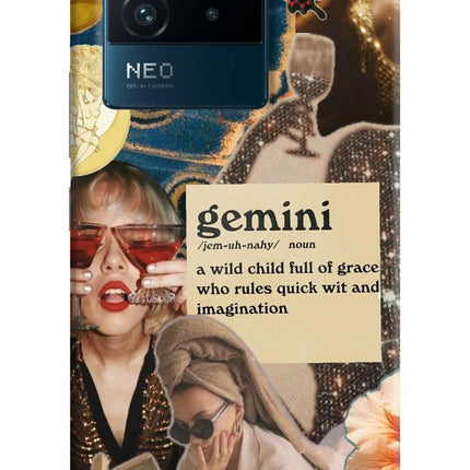 Gemini Zodiac IQOO Neo 6 5G Hard Case Back Cover by Casekaro