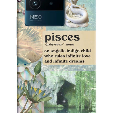 Pisces Zodiac IQOO Neo 6 5G Hard Case Back Cover by Casekaro