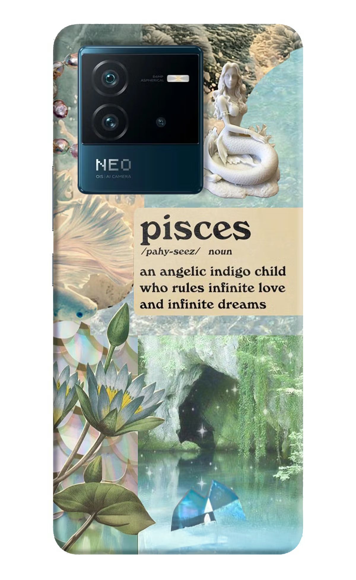 Pisces Zodiac IQOO Neo 6 5G Hard Case Back Cover by Casekaro